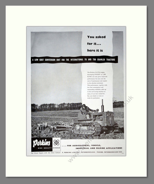Perkins Agricultural. Vintage Advert (ref AD301775)