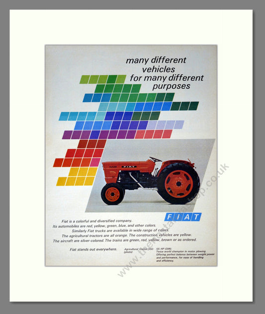 Fiat Tractors. Vintage Advert (ref AD301778)