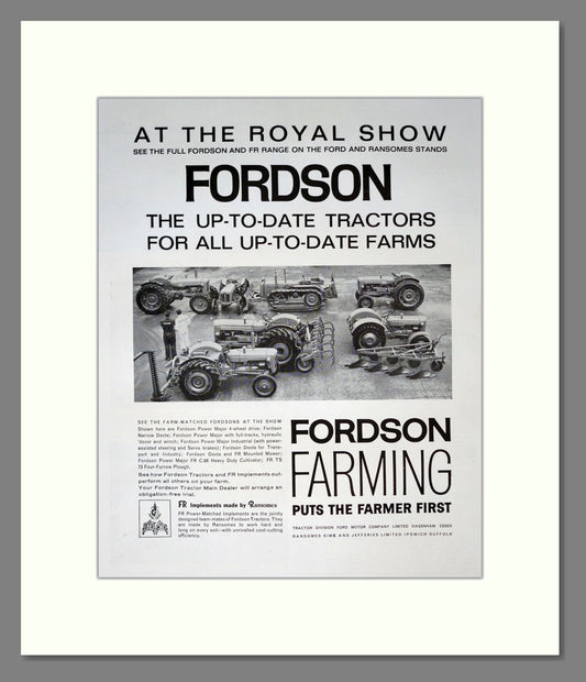 Fordson Farming. Vintage Advert (ref AD301782)