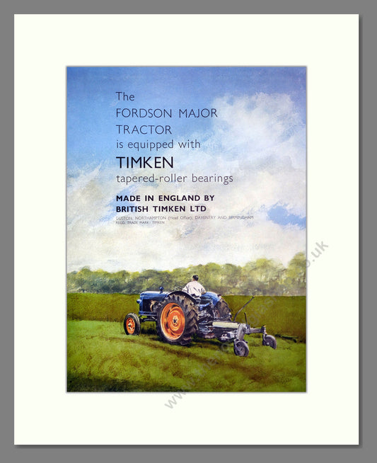 Timken Bearings. Vintage Advert (ref AD301808)