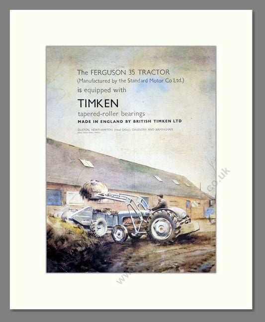 Timken Bearings / Ferguson. Vintage Advert (ref AD301812)