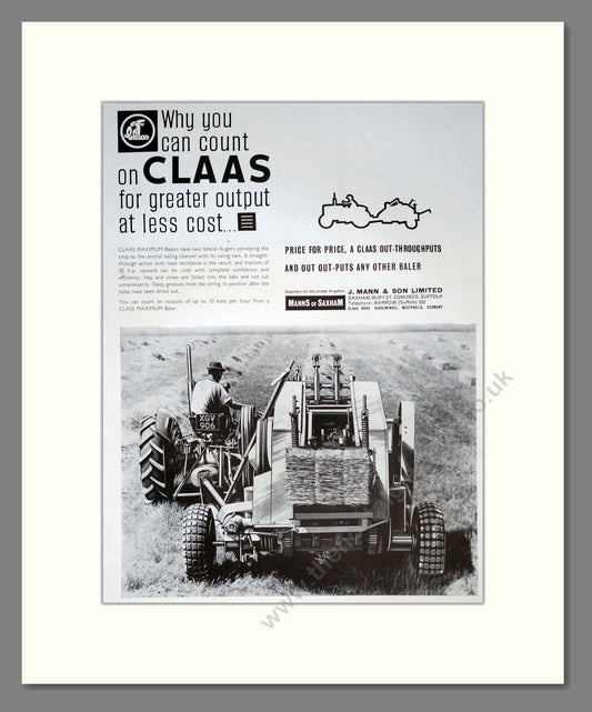 Claas Combines. Vintage Advert (ref AD301819)