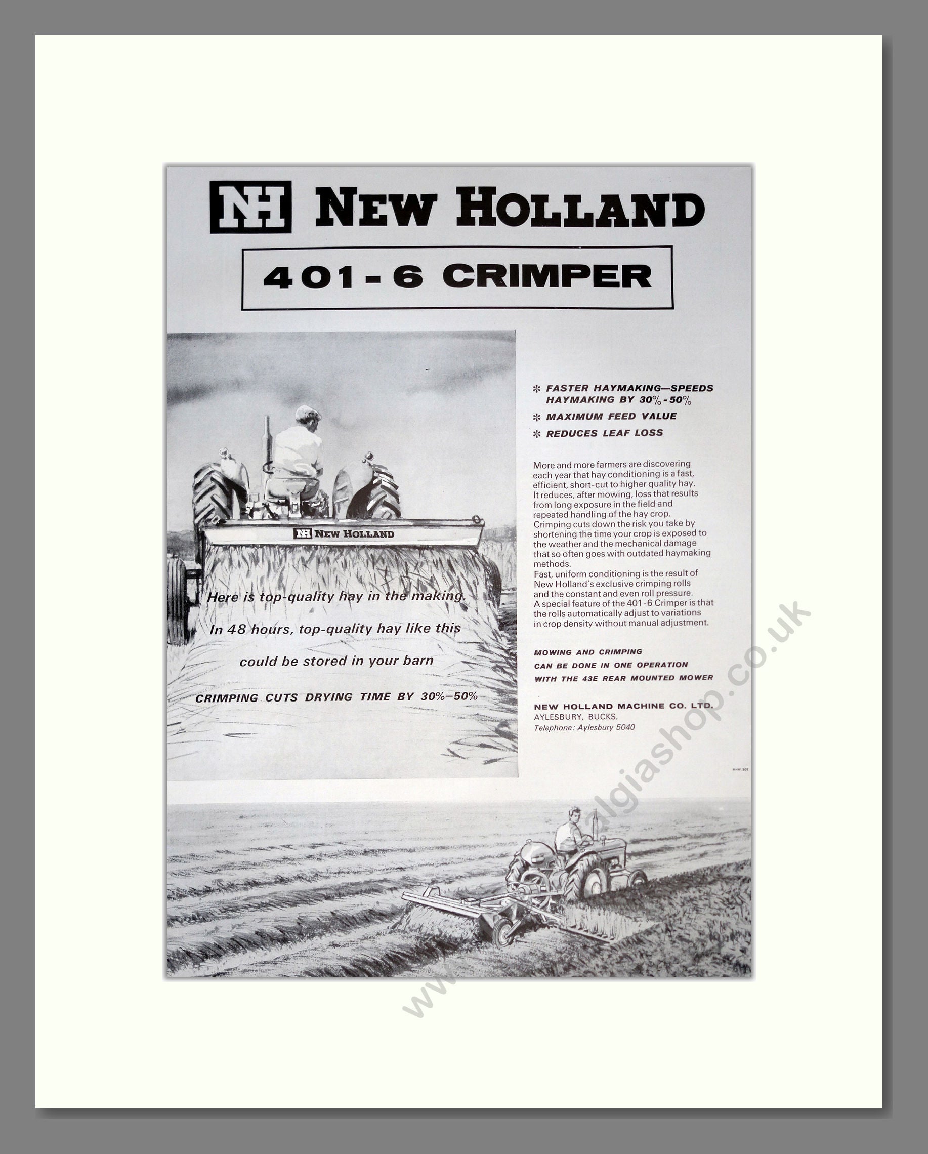 New Holland Crimper. Vintage Advert (ref AD301832)