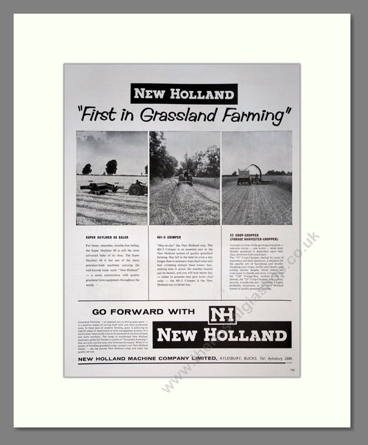 New Holland. Vintage Advert (ref AD301833)