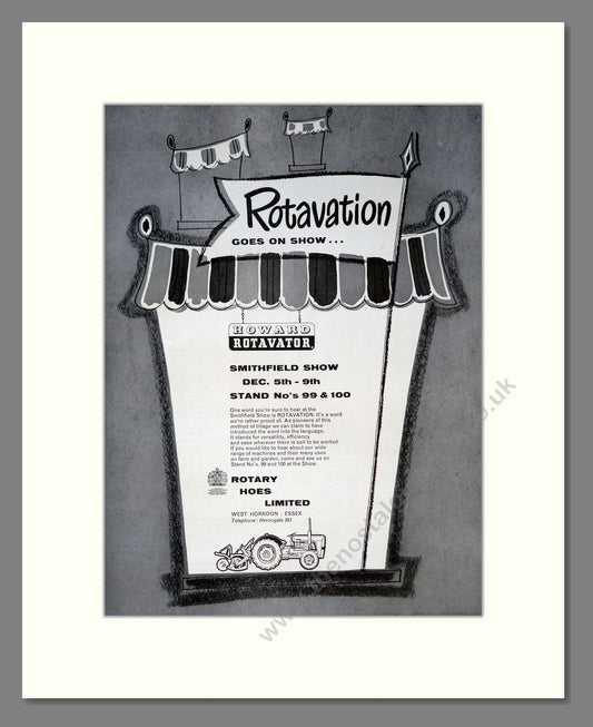 Howard Rotavator. Vintage Advert (ref AD301837)
