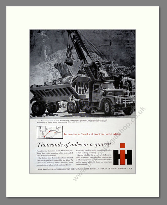 International Harvester Trucks. Vintage Advert (ref AD301850)