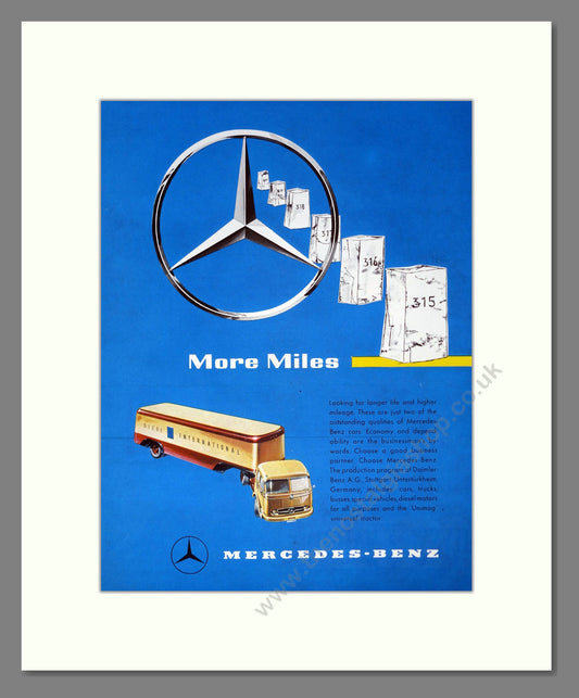 Mercedes Benz Trucks. Vintage Advert (ref AD301857)