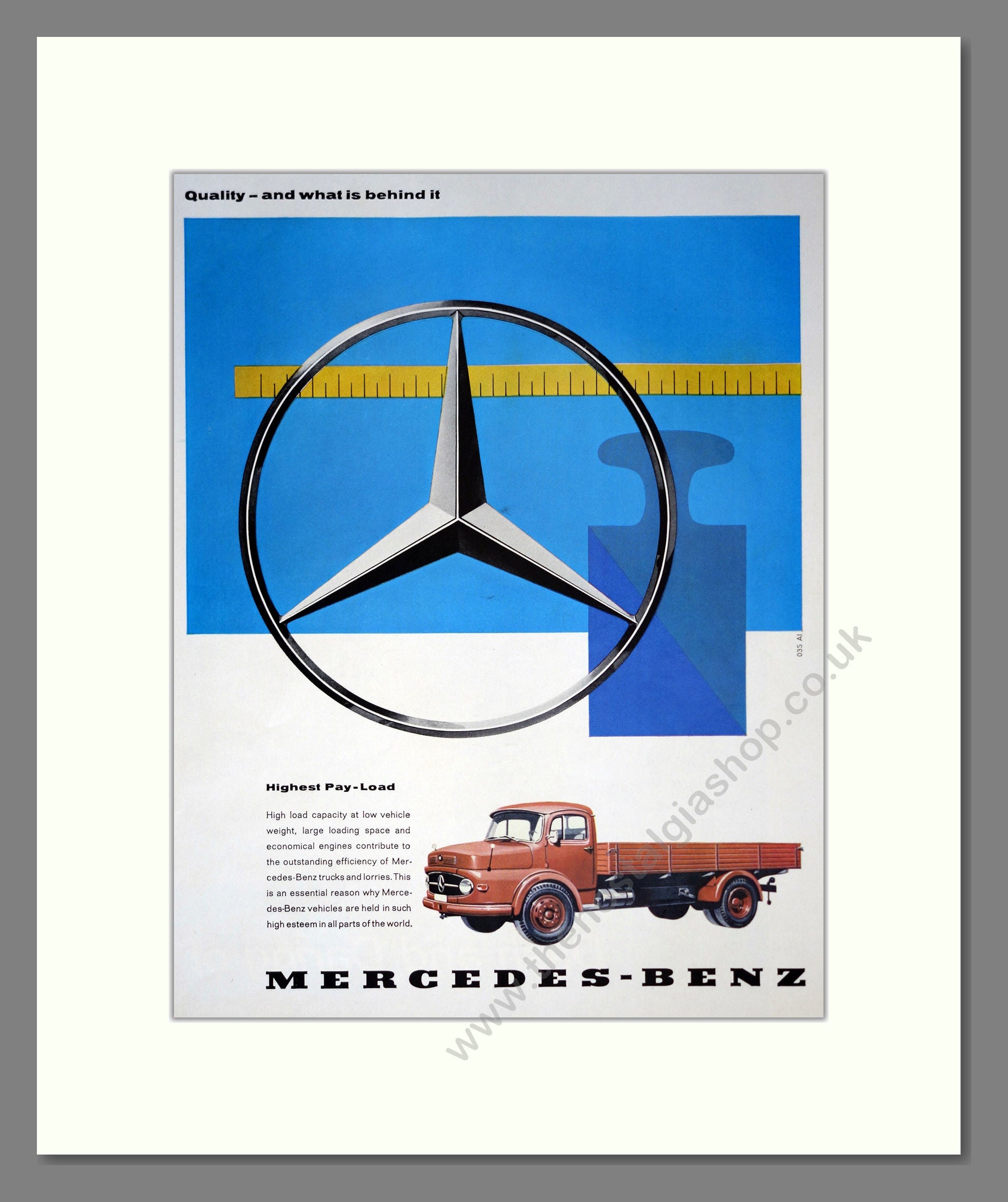 Mercedes Benz Trucks. Vintage Advert (ref AD301858)