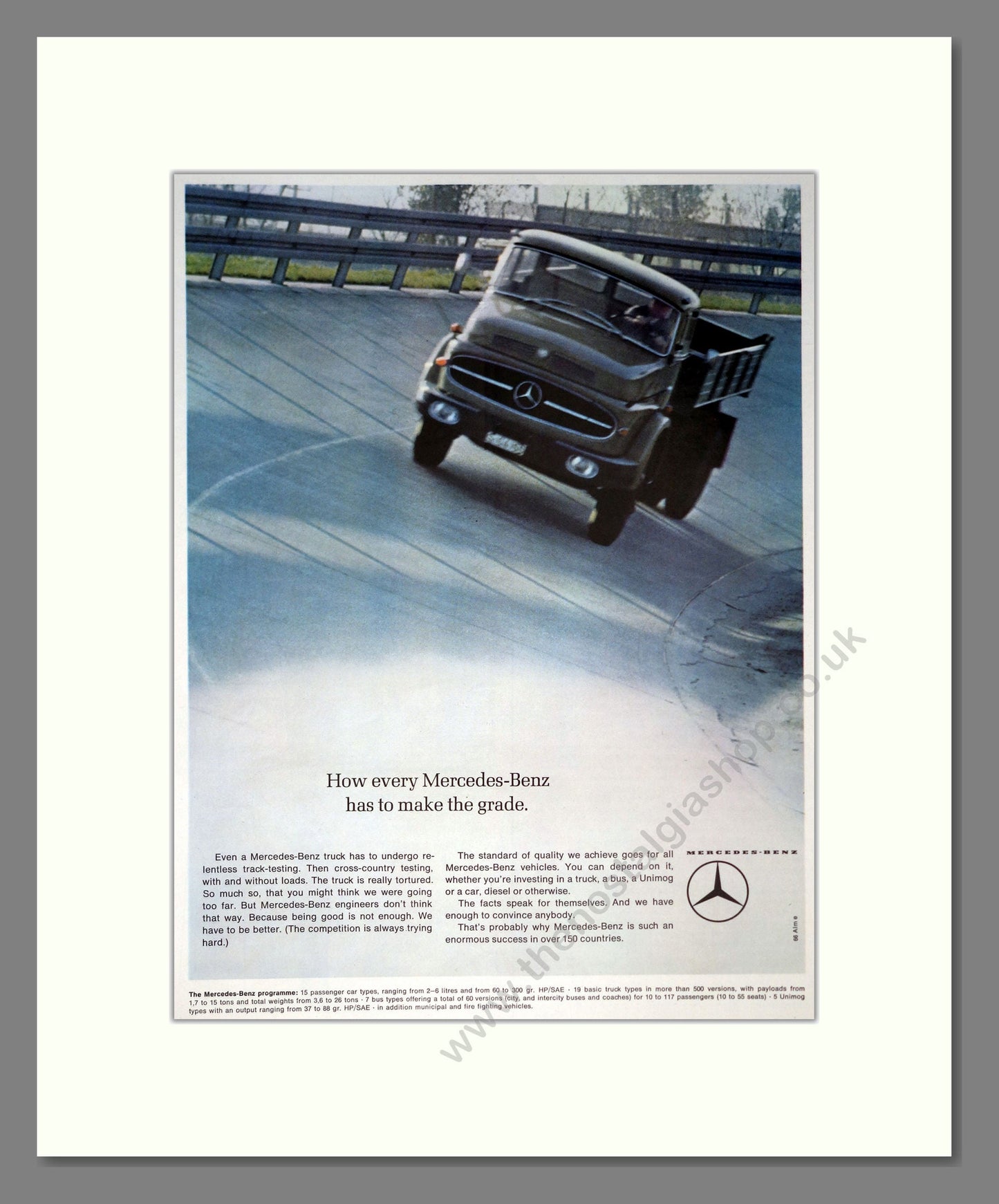 Mercedes Benz Trucks. Vintage Advert (ref AD301860)