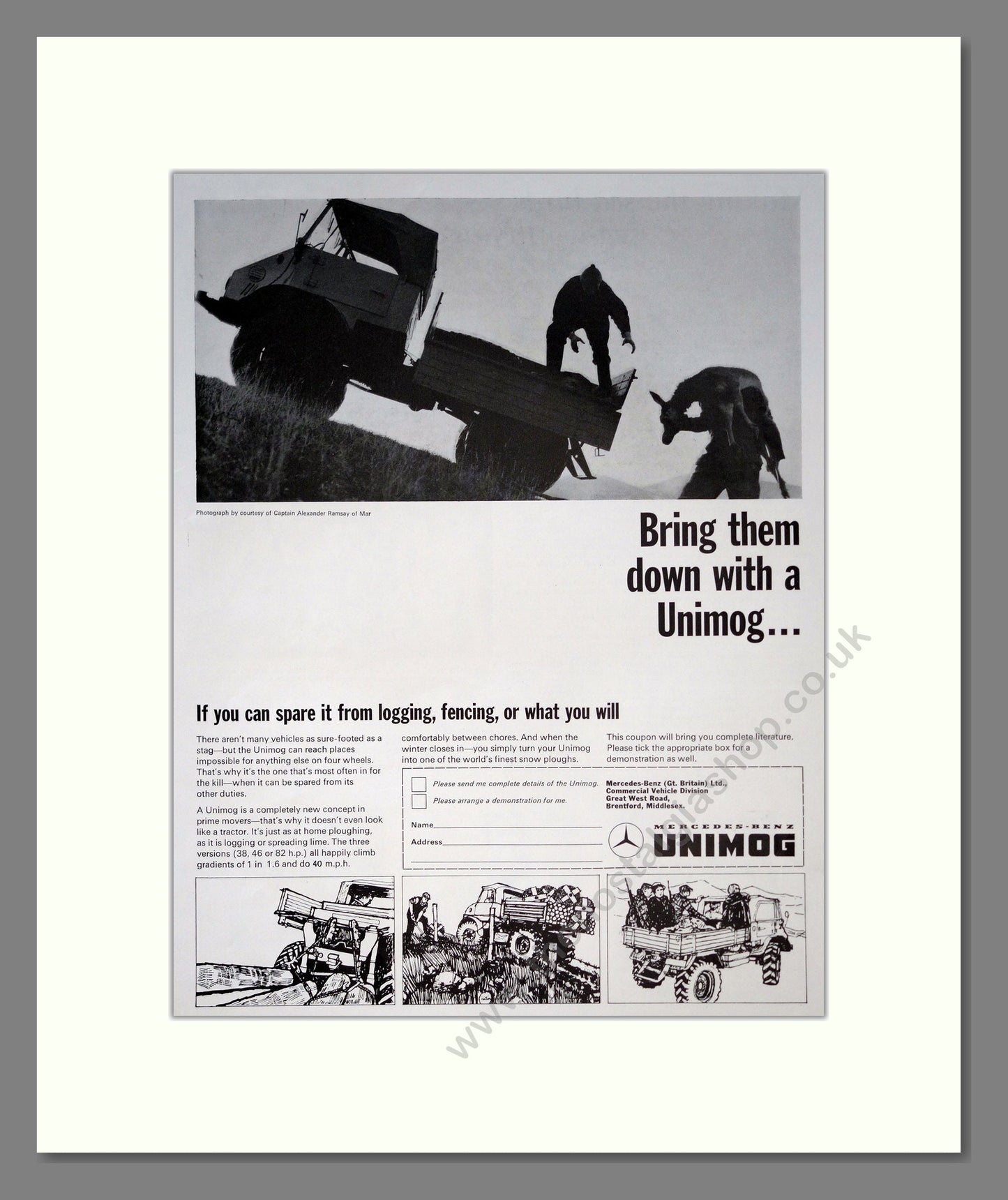 Unimog Trucks. Vintage Advert (ref AD301861)