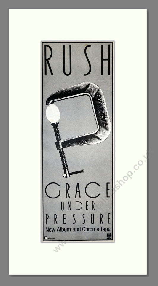 Rush - Grace Under Pressure. Vintage Advert 1984 (ref AD201121)