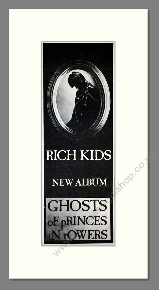 Rich Kids - Ghosts Of Princes In Towers. Vintage Advert 1978 (ref AD201123)