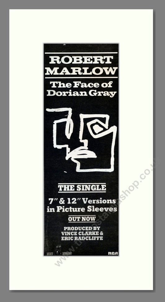 Robert Marlow - The Face Of Dorian Gray. Vintage Advert 1983 (ref AD201126)
