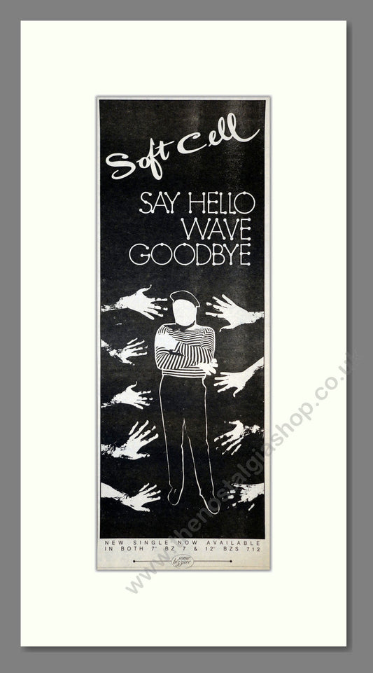 Soft Cell - Say Hello Wave Goodbye. Vintage Advert 1982 (ref AD201167)
