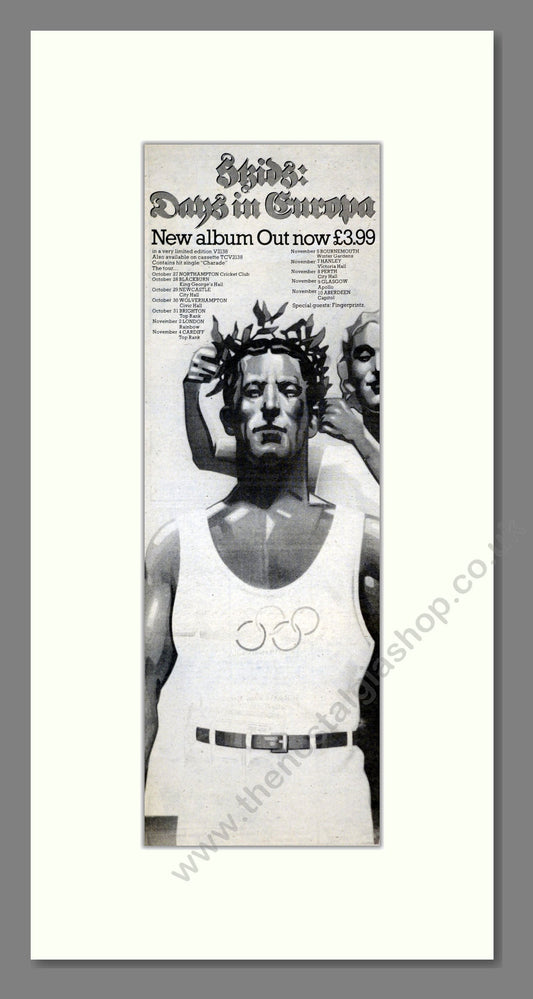 Skids - Days In Europa. Vintage Advert 1979 (ref AD201186)