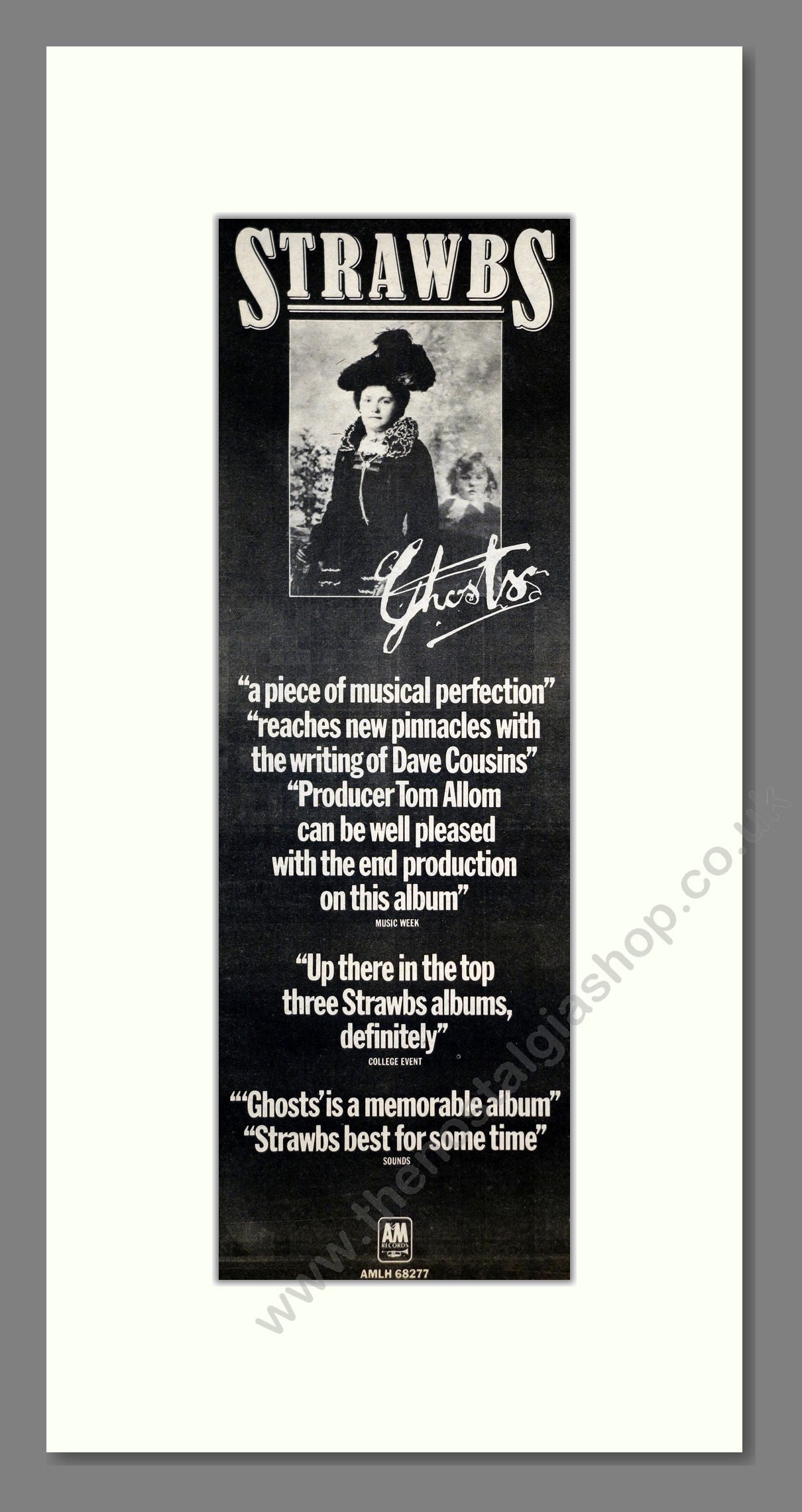 Strawbs Ghosts. Vintage Advert 1975 (ref AD201198) The Nostalgia Shop