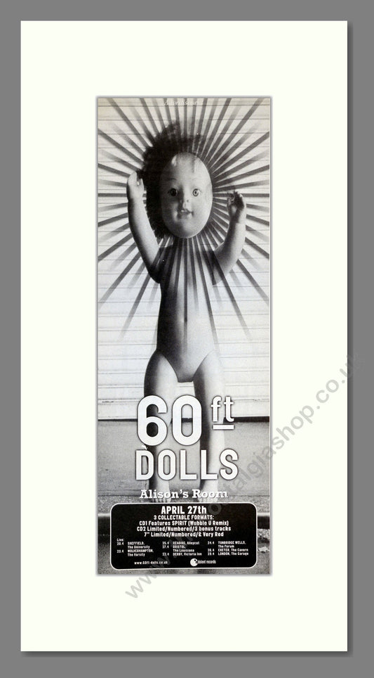 60ft Dolls - Alison's Room. Vintage Advert 1998 (ref AD201207)
