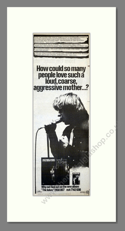 Southside Johnny and The Asbury Jukes - The Jukes. Vintage Advert 1979 (ref AD201268)
