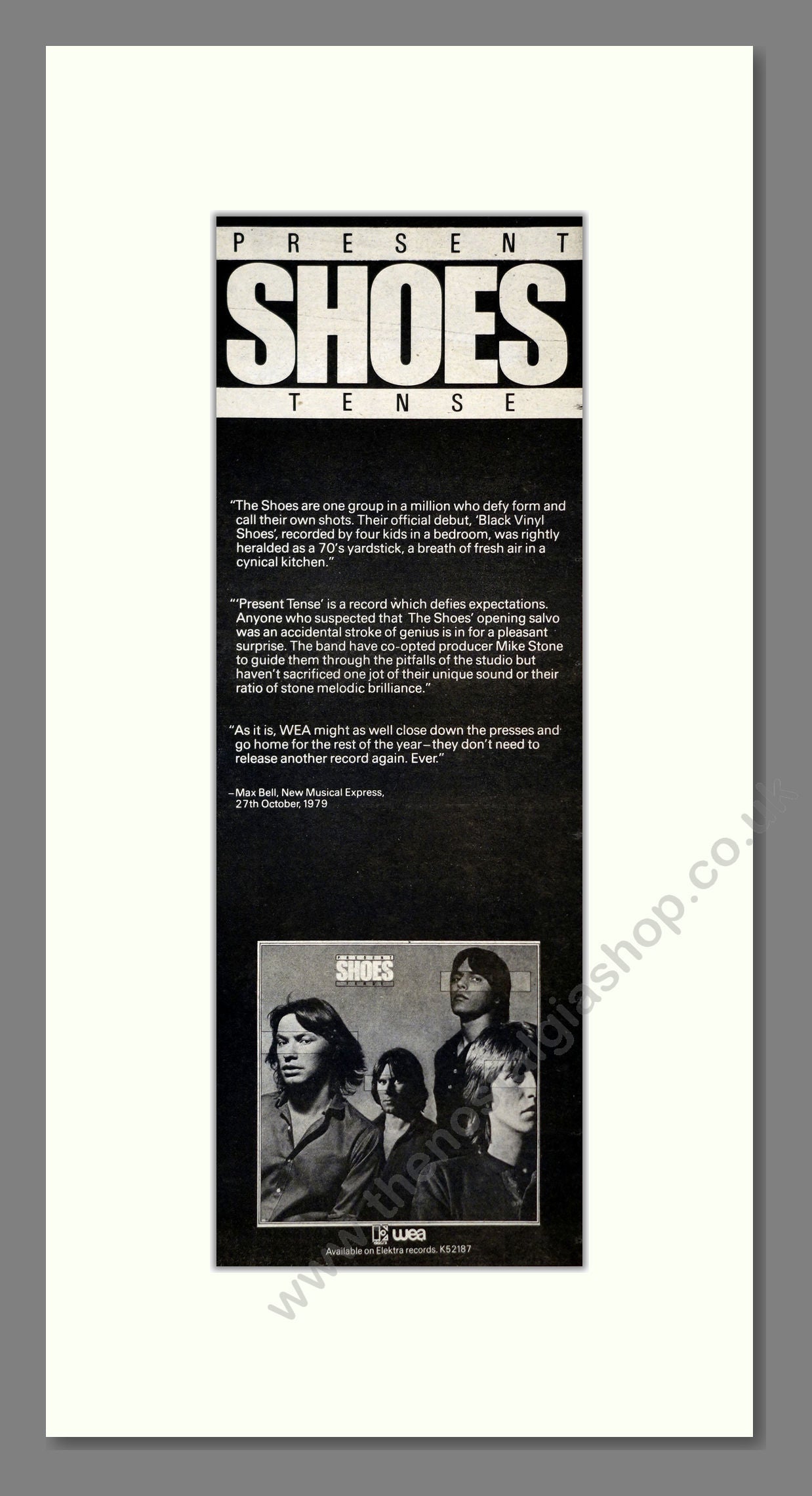 Shoes - Present Tense. Vintage Advert 1979 (ref AD201271)