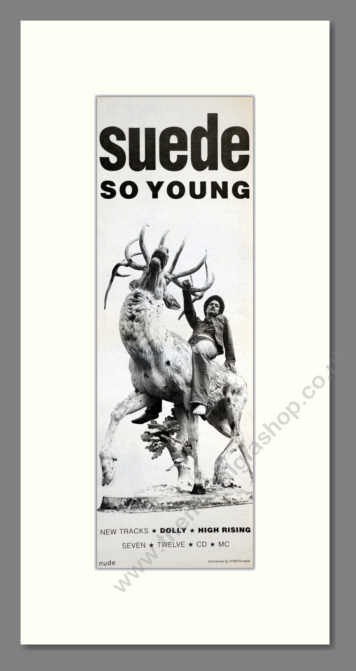 Suede - So Young. Vintage Advert 1993 (ref AD201278)