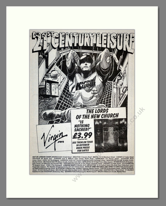 Lords Of The New Church - Is Nothing Sacred. Vintage Advert 1983 (ref AD17229)
