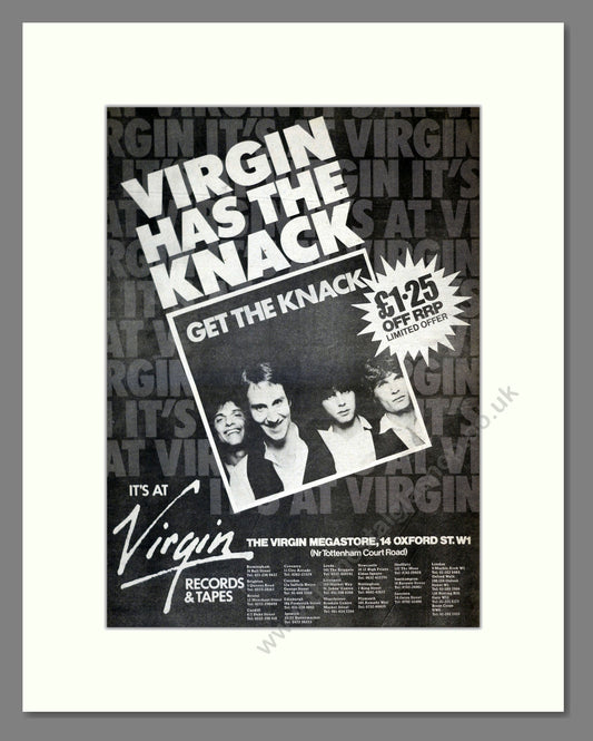 Knack (The) - Get The Knack. Vintage Advert 1979 (ref AD17234)