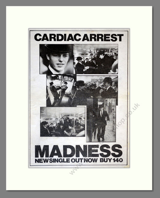 Madness - Cardiac Arrest. Vintage Advert 1982 (ref AD17296)