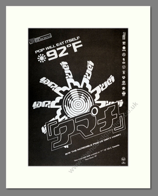 Pop Will Eat Itself - 92F. Vintage Advert 1991 (ref AD17308)