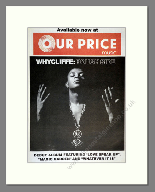 Whycliffe - Rough Side. Vintage Advert 1991 (ref AD17350)