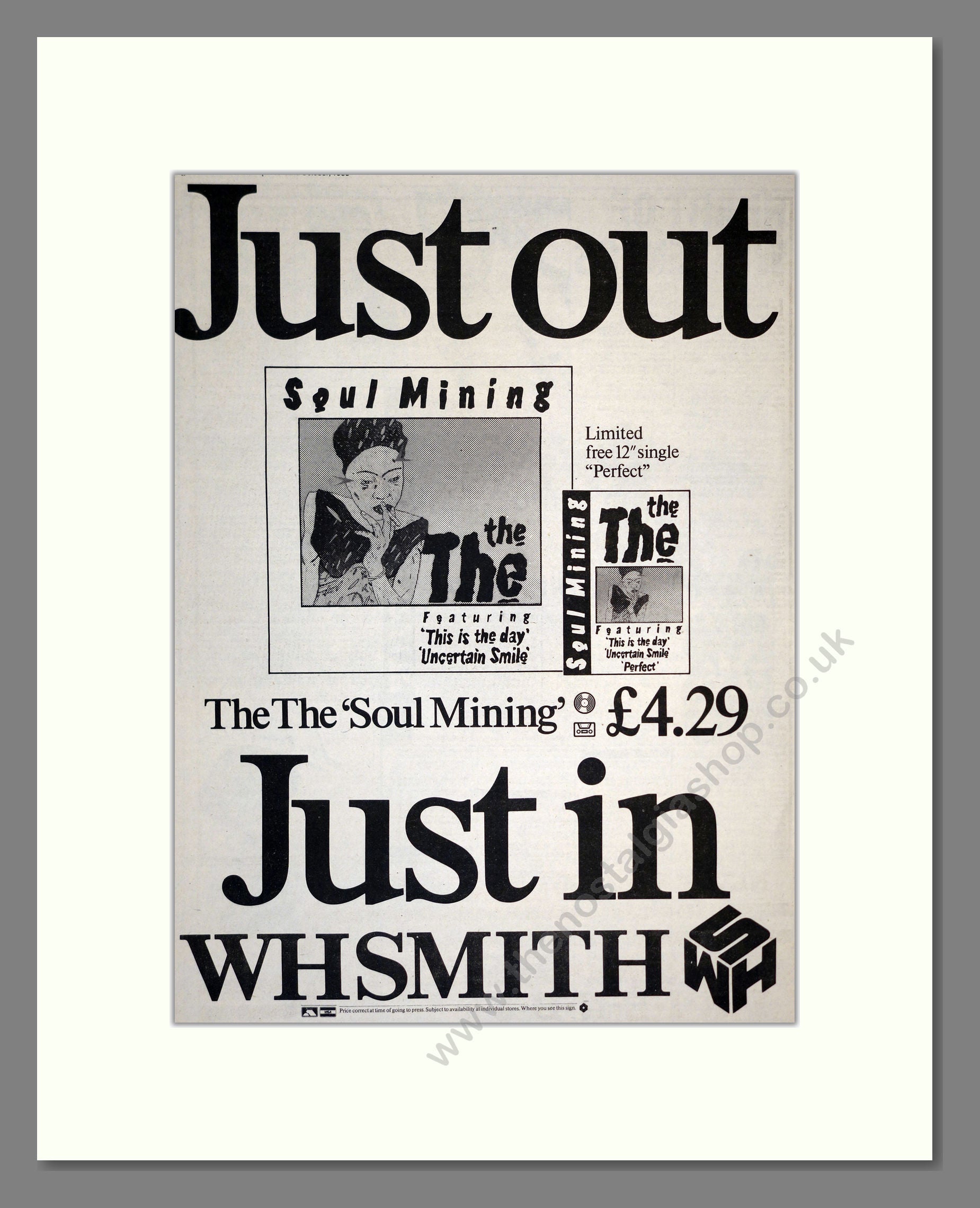 The The - Soul Mining. Vintage Advert 1983 (ref AD17431)