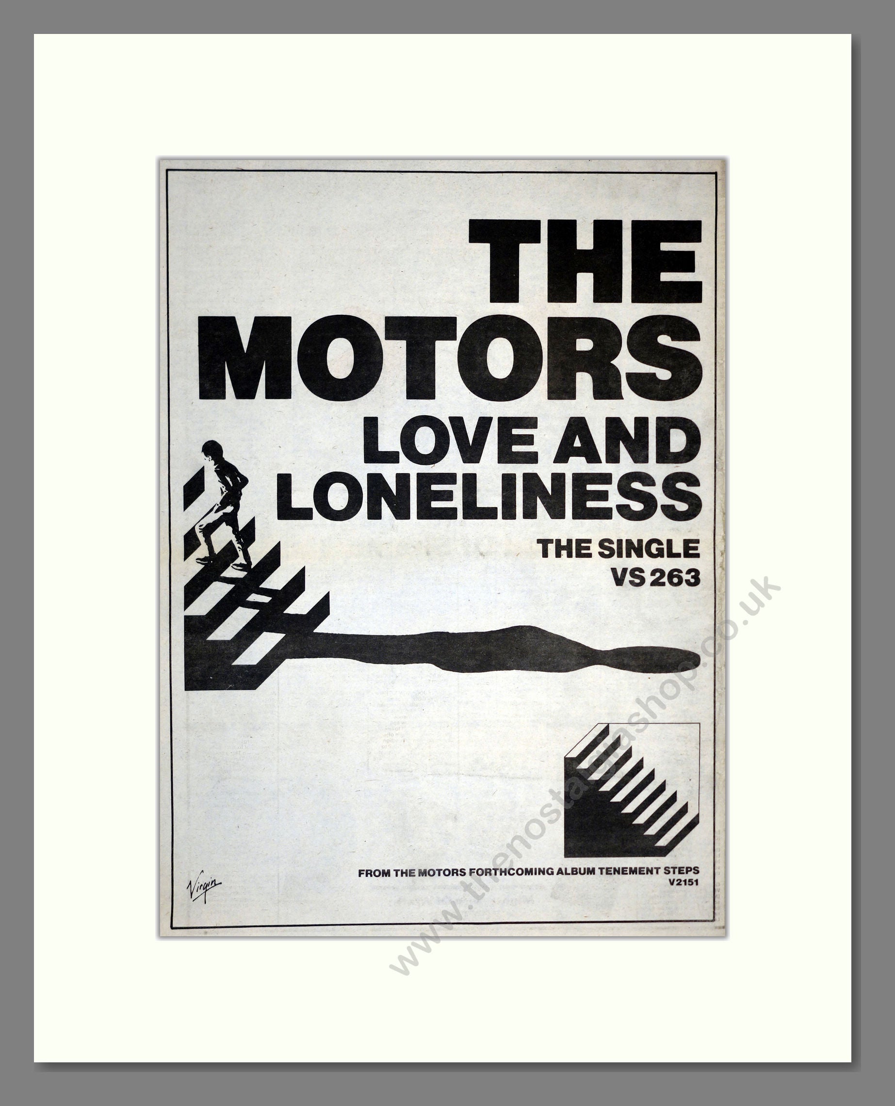 Motors (The) - Love And Loneliness. Vintage Advert 1980 (ref AD17433)