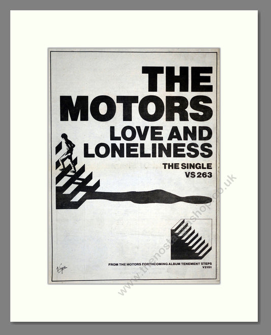 Motors (The) - Love And Loneliness. Vintage Advert 1980 (ref AD17433)