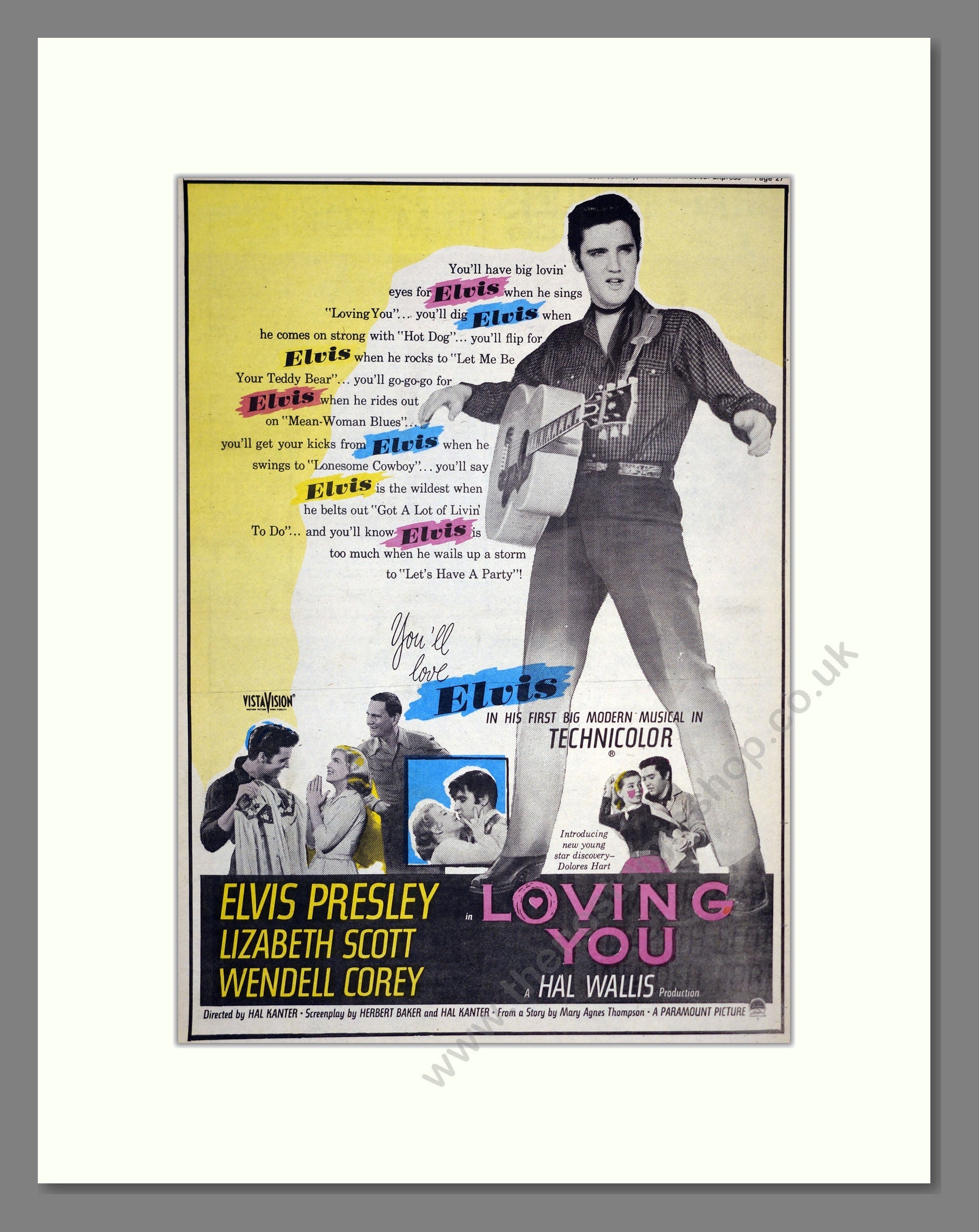 Elvis Presley - Loving You. Vintage Advert 1980 (ref AD17439)
