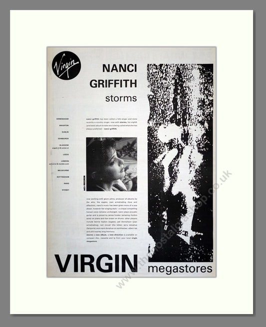 Nanci Griffeth - Storms. Vintage Advert 1989 (ref AD17458)