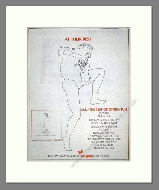 Jethro Tull - M.U. The Best Of. Vintage Advert 1976 (ref AD17526)