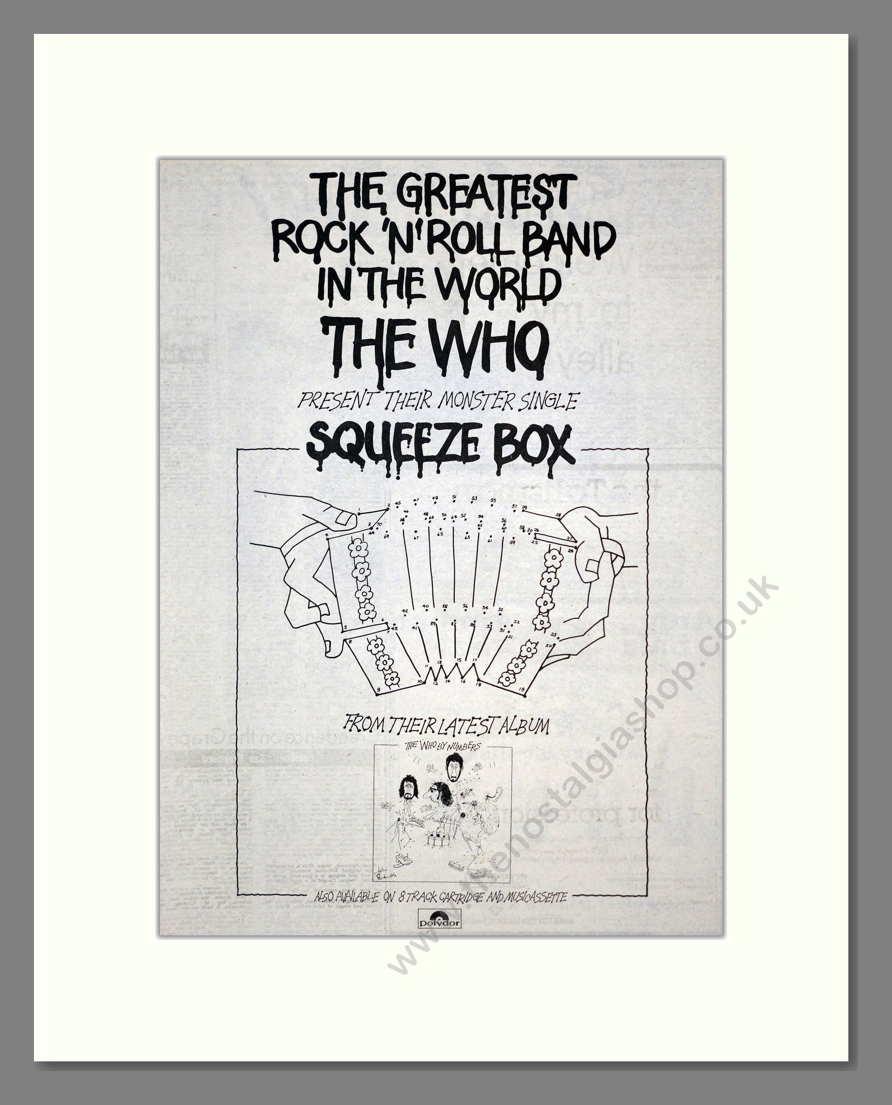Who (The) - Squeeze Box. Vintage Advert 1976 (ref AD17533) – The ...