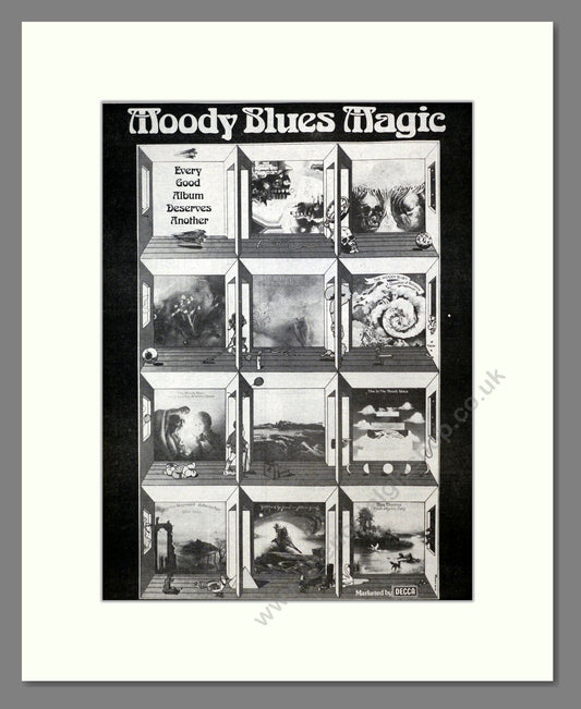 Moody Blues - Various Albums. Vintage Advert 1976 (ref AD17538)