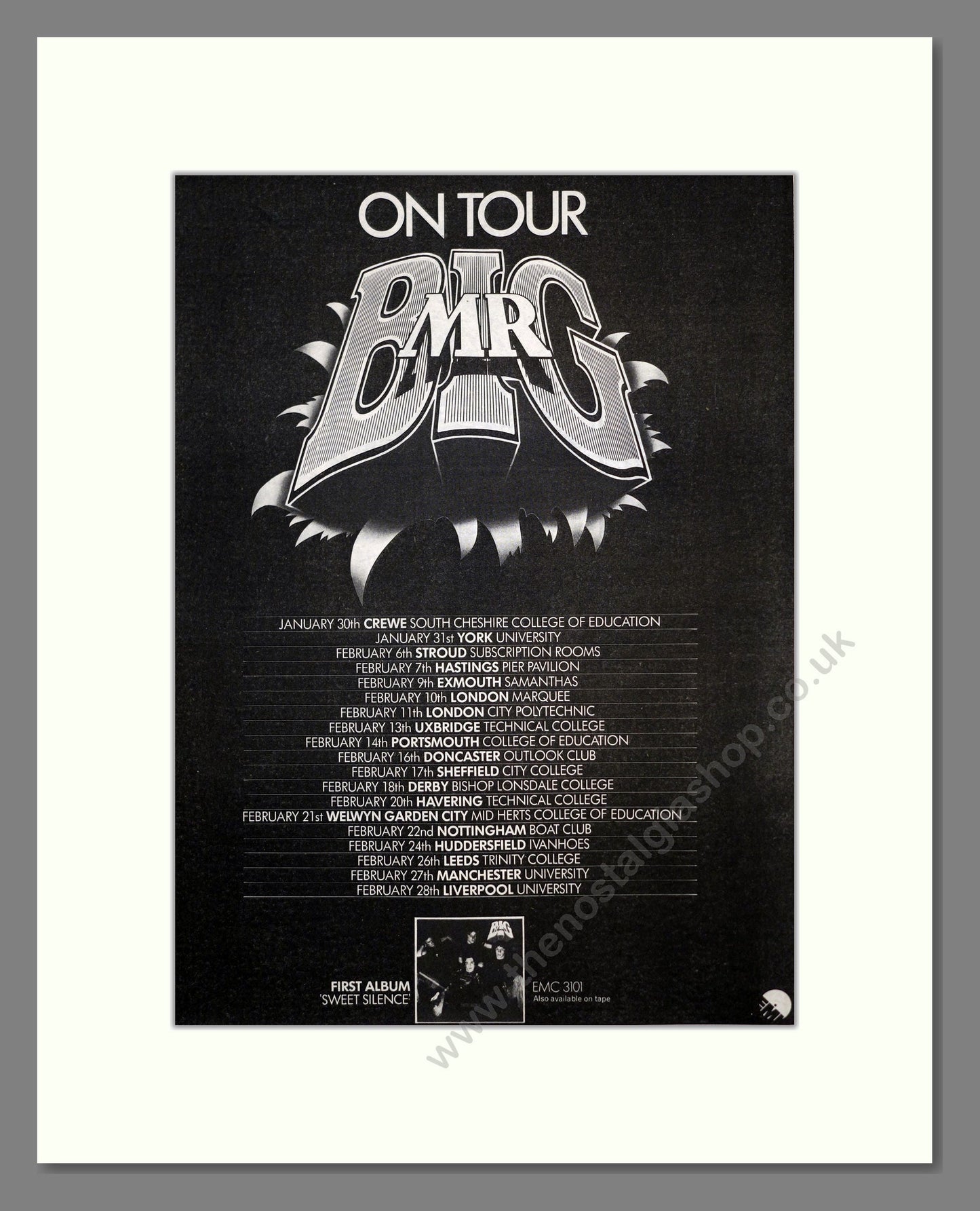 Mr Big - UK Tour. Vintage Advert 1976 (ref AD17539)