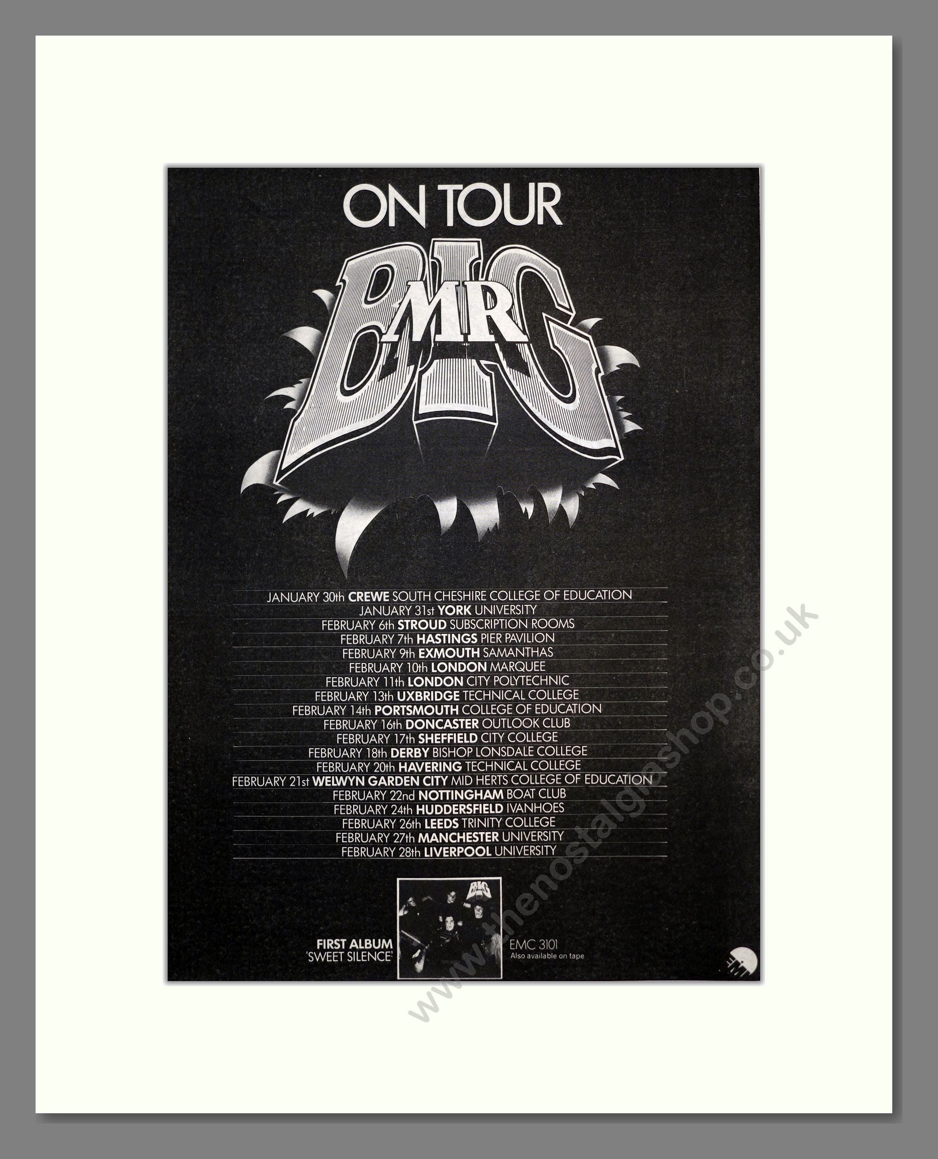Mr Big - UK Tour. Vintage Advert 1976 (ref AD17539)
