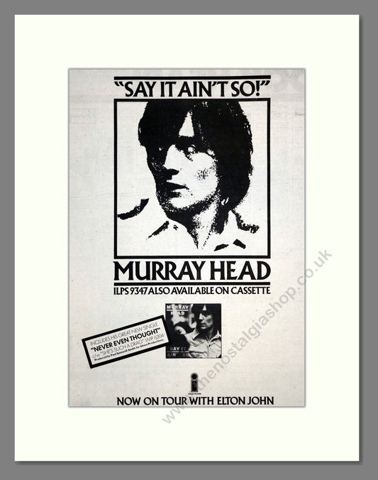 Murray Head - Say It Ain't So. Vintage Advert 1976 (ref AD17576)