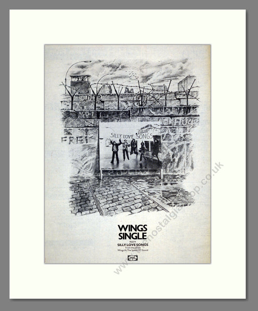 Wings - Silly Love Songs . Vintage Advert 1976 (ref AD17584)