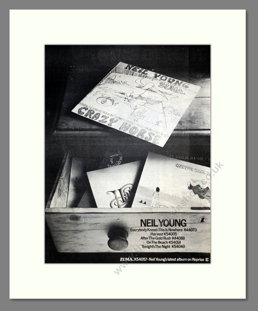Neil Young - Crazy Horse. Vintage Advert 1976 (ref AD17587)