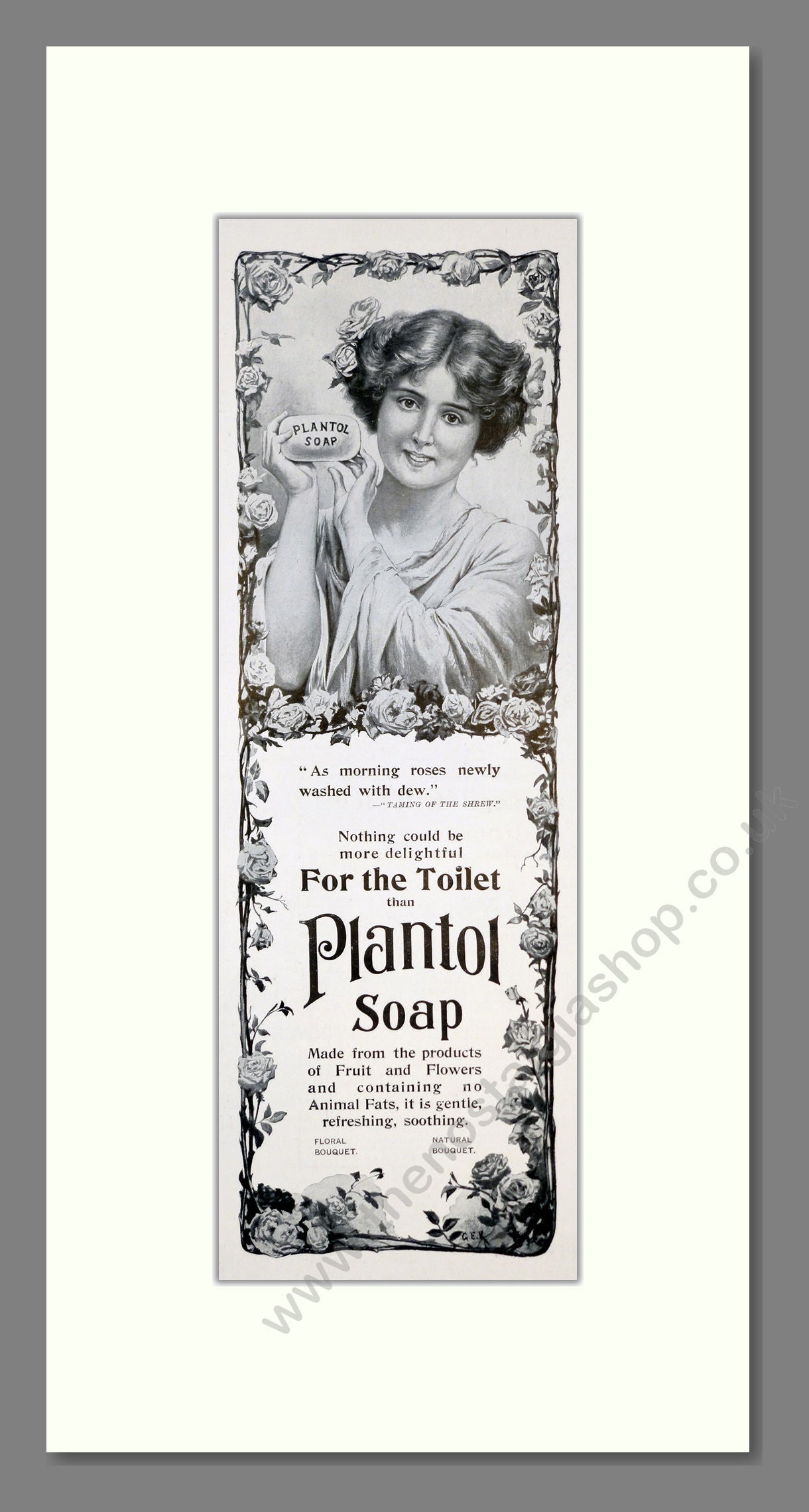 Plantol - Soap. Vintage Advert 1909 (ref AD201282)