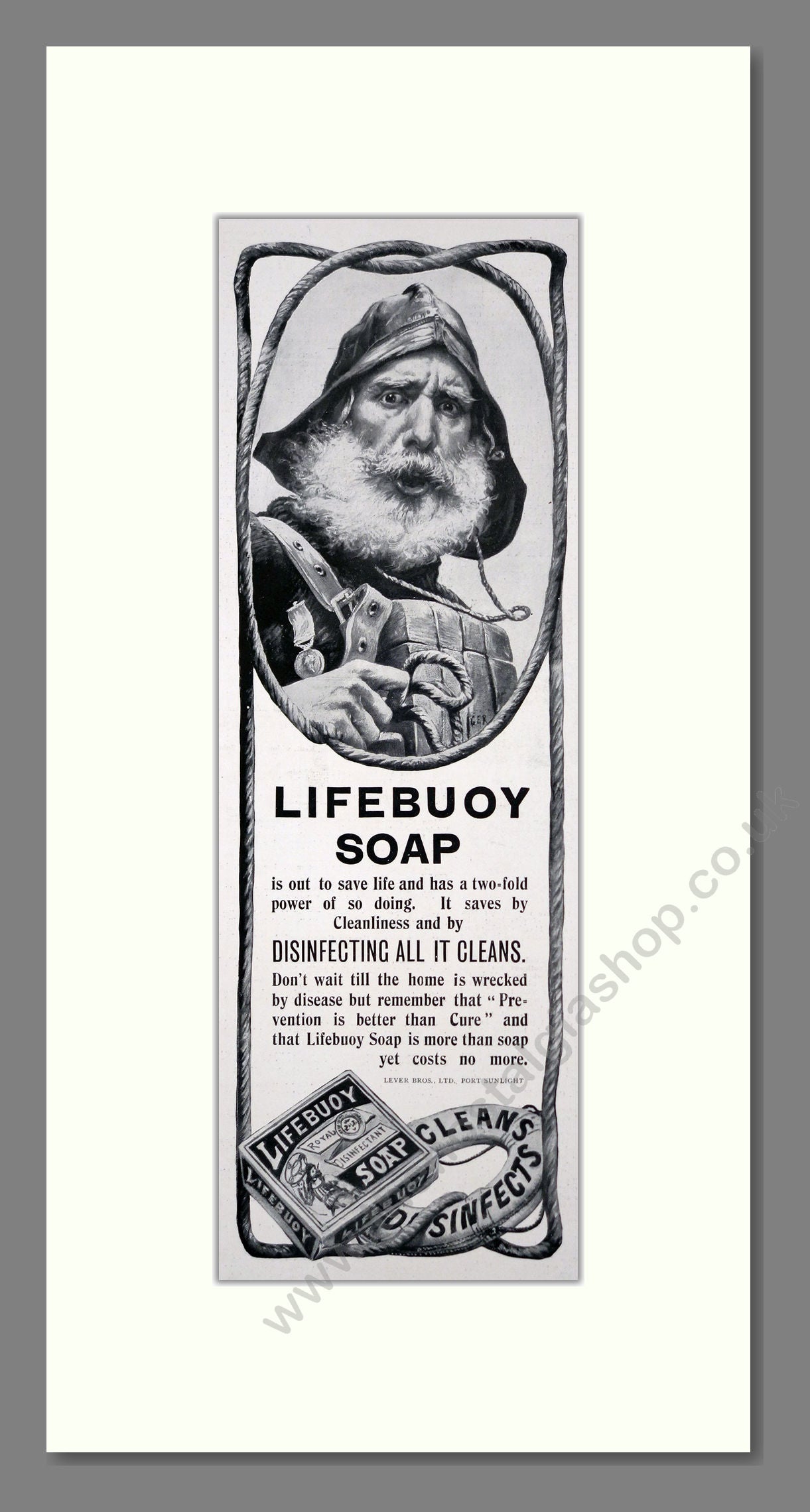 Lifebuoy - Soap. Vintage Advert 1909 (ref AD201287)
