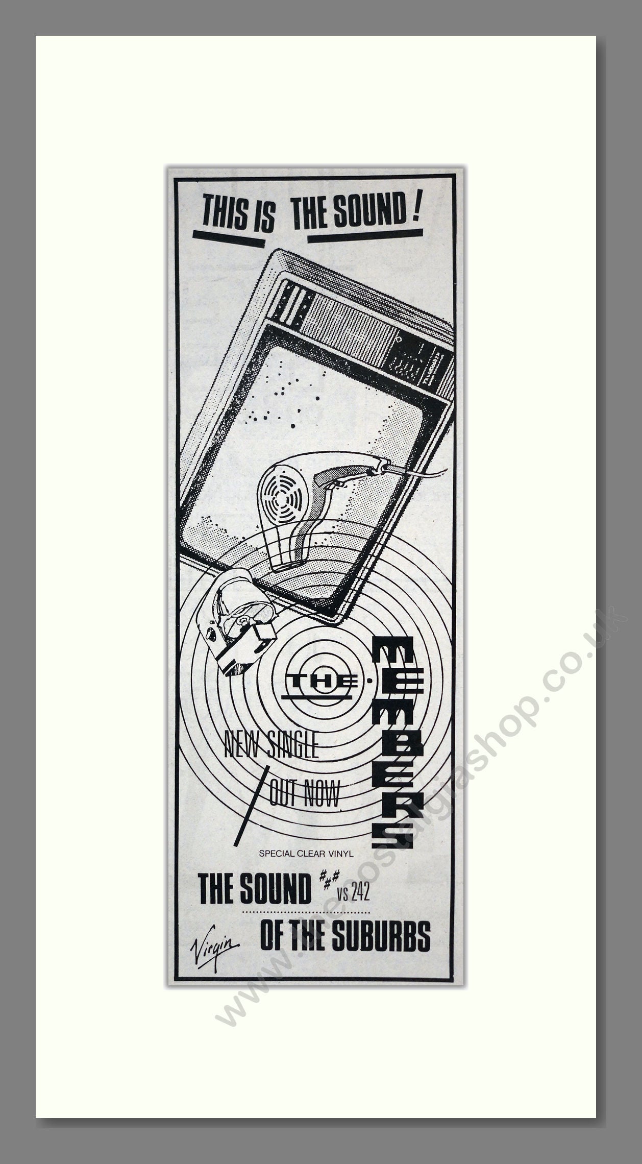 Members (The) - The Sound Of The Suburbs. Vintage Advert 1979 (ref AD201321)