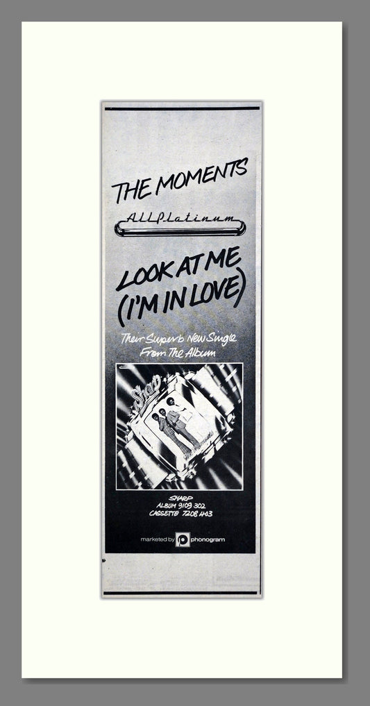 Moments (The) - Look At Me (I'm In Love). Vintage Advert 1975 (ref AD201342)