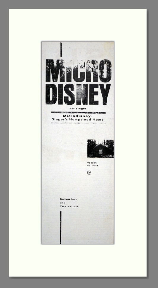 Micro Disney - The Single. Vintage Advert 1987 (ref AD201347)