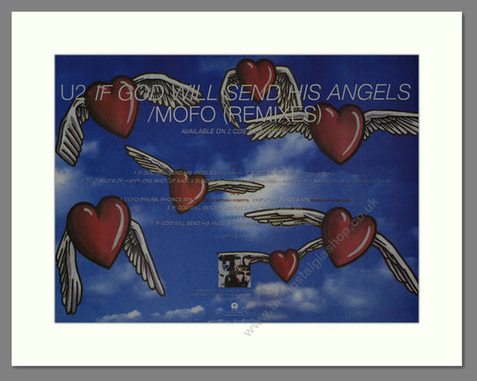 U2 - If God Will Send His Angels. Vintage Advert 1997 (ref AD17611)