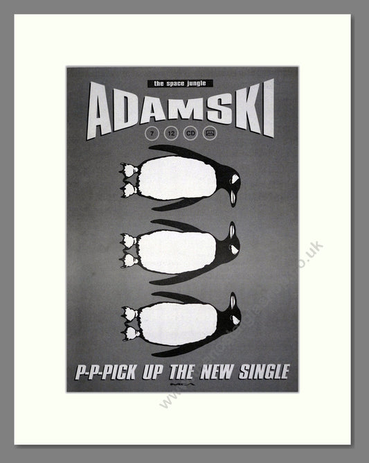Adamski - The Space Jungle. Vintage Advert 1990 (ref AD17626)