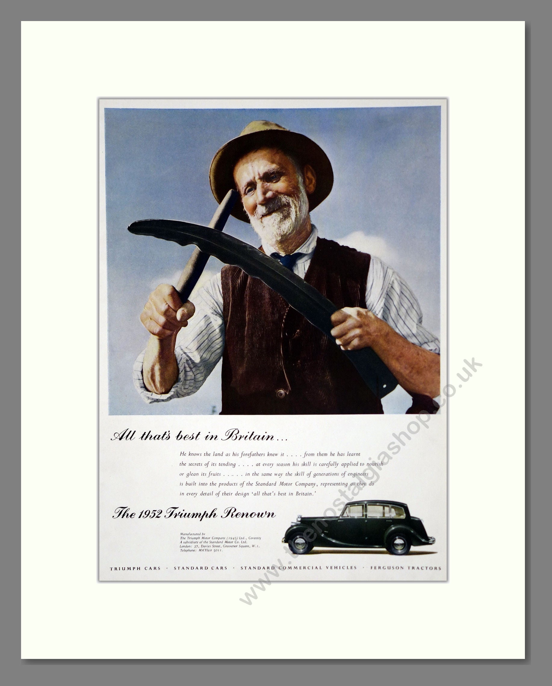 Triumph - Renown. Vintage Advert 1952 (ref AD61219)